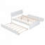 Structure de lit double avec lit gigogne simple et 2 tiroirs-118546444
