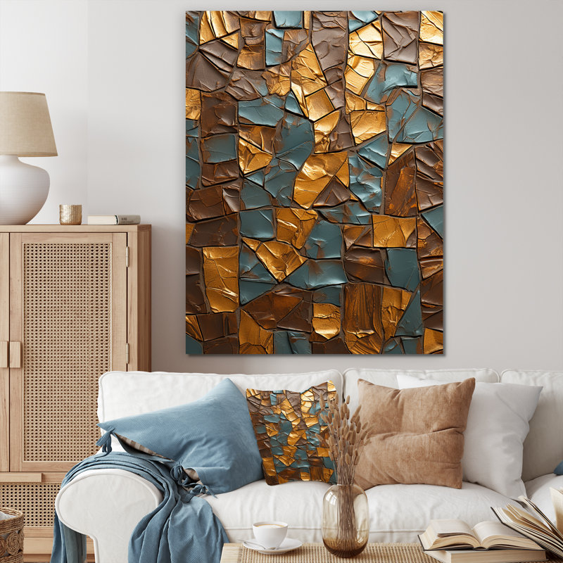 Abstrait charme fractal - art mural abstrait, Toile tendue, H 32 po x l 24 po x P 1 po