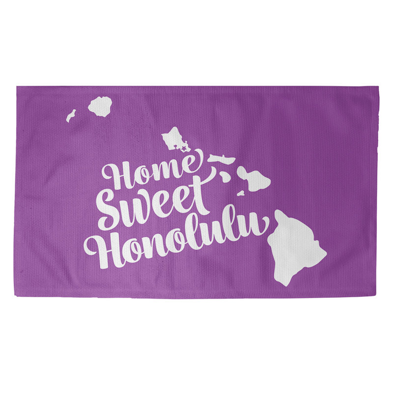 Tapis de zone mauve honolulu hawaii, Rectangle 3 pi x 5 pi, Oui