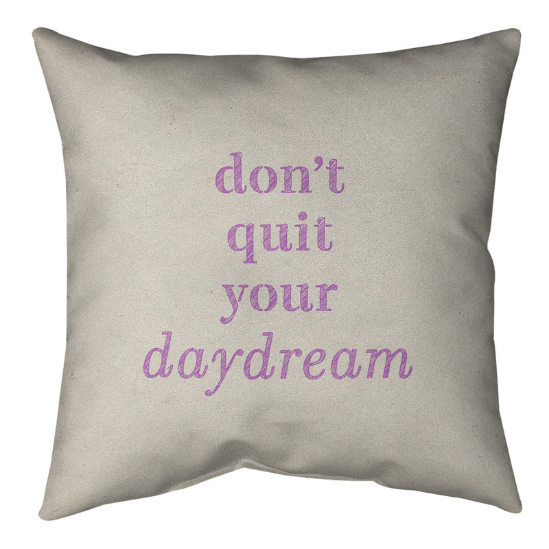 Coussin de sol, 28 po x 28 po, Blanc / violet