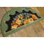 Tapis semi-rond rétro Mid Century Floral