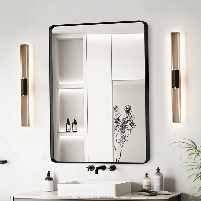 Miroir de salle de bain 20X30, Noir, 30 po x 20 po