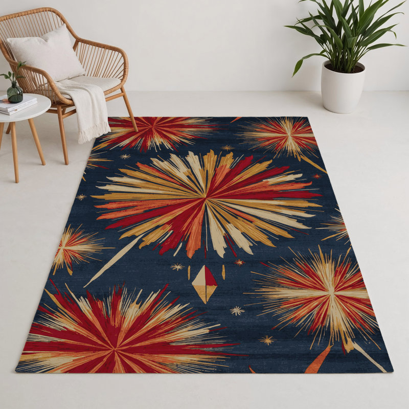 Tapis intérieur et extérieur ArtDeco, Rectangle 5 pi x 7 pi
