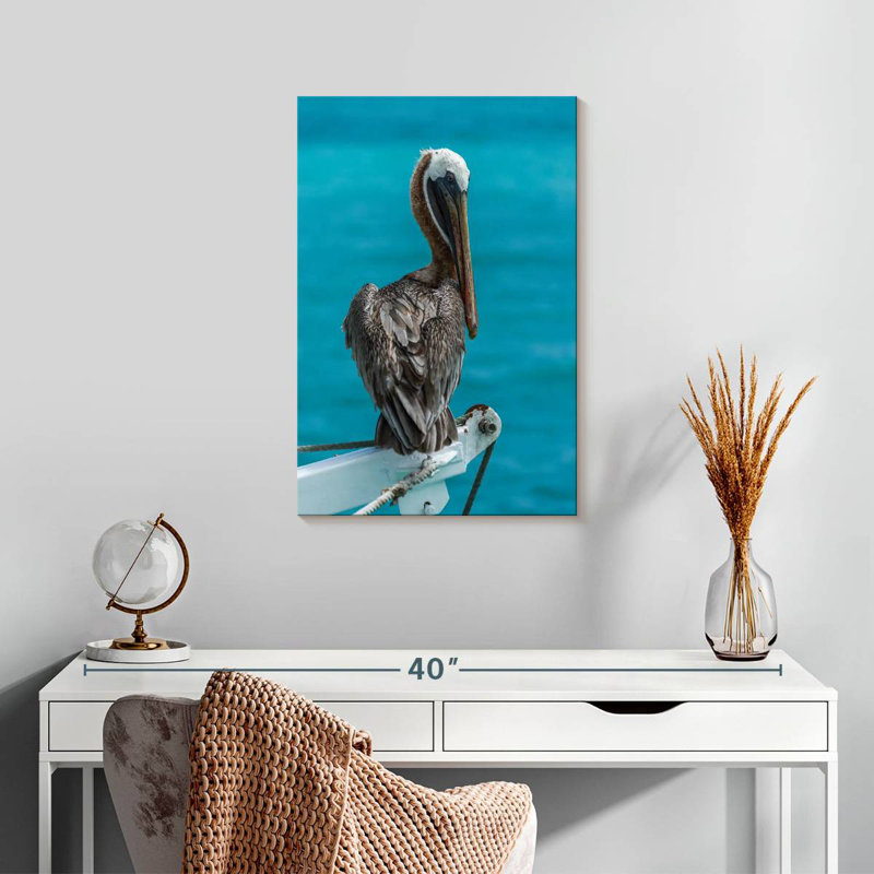 Brampt Perched Brown Pelican, 24" H x 16" W