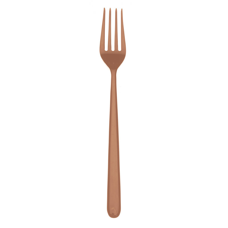 Linea Table Fork - 12 Pieces, Bronzo