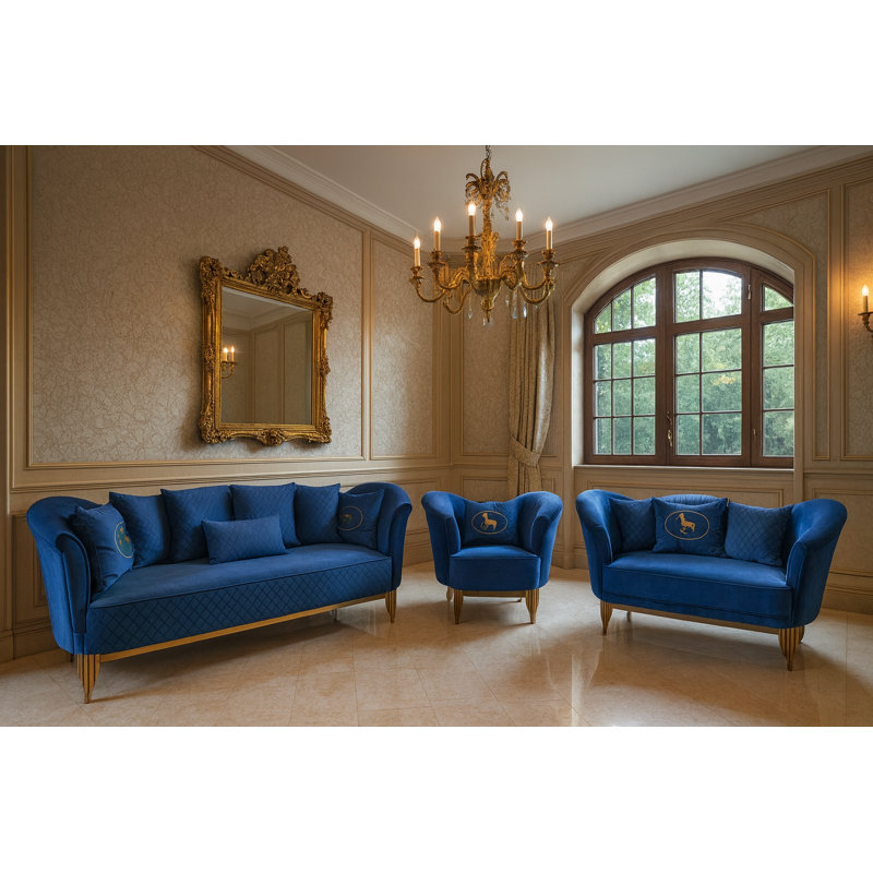 Infinity Green Velvet Sofa