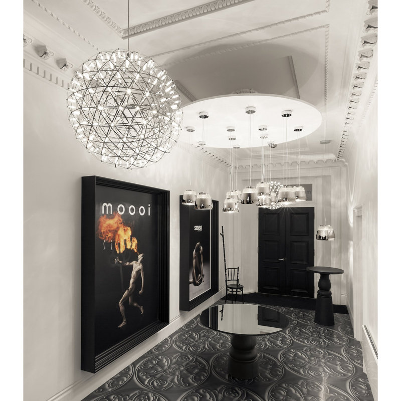Raimond LED Chandelier,  16.9" H X 16.9" W X 16.9 D, 98.4"