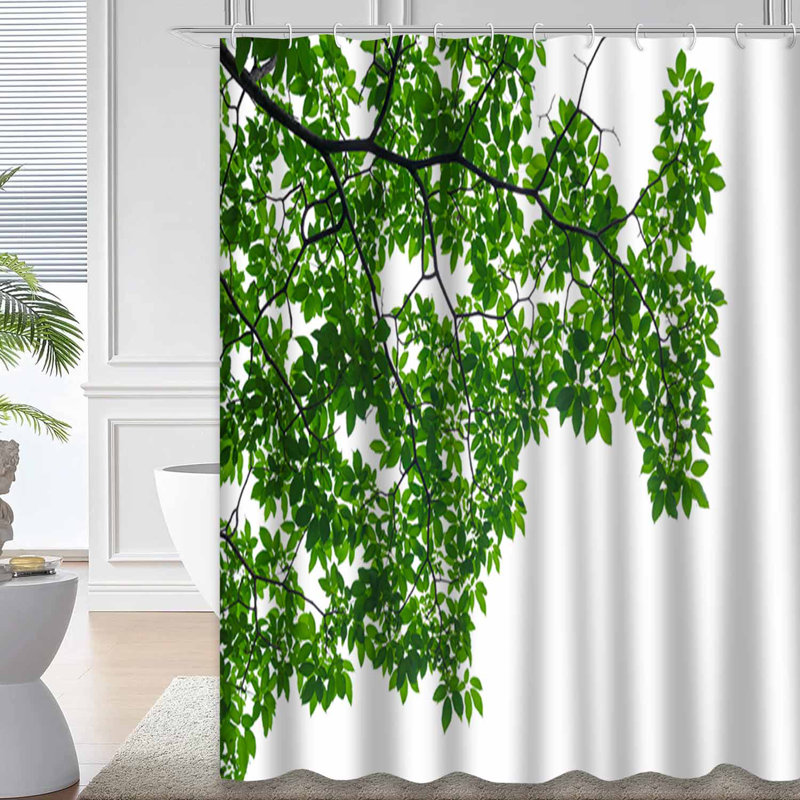 Rideau de douche Green Leaf, L 72 po x l 84 po