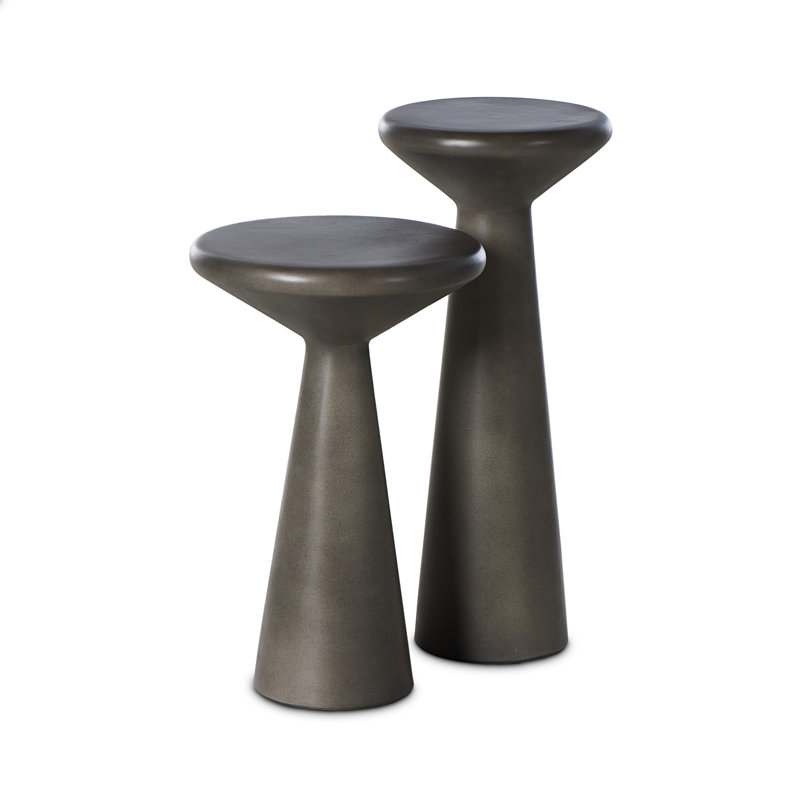 Ravine Nesting End Table, Dark Gray
