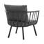 Ensemble de patio d'extérieur en aluminium 5 pièces avec coussins épais Riverside par Havenside Home-537035601-537035600