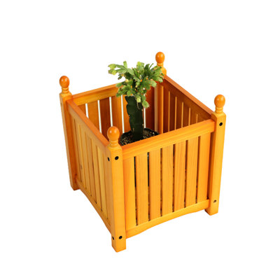 Outdoor Square Planter Box, Good For Growing All Greenery And Vegetables, Simple Assembly Steps Provided Decor, Perfect Garden Deck, Holds Potted Herb Flower Blends