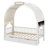 Twin-Size Bed With An Arched Roof And Two Built-In Drawers-2050929281
