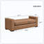 Repose-pieds élégant en similicuir brun durable-483228769