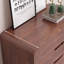 Armoire d'entrée en bois d'hévéa de style rétro