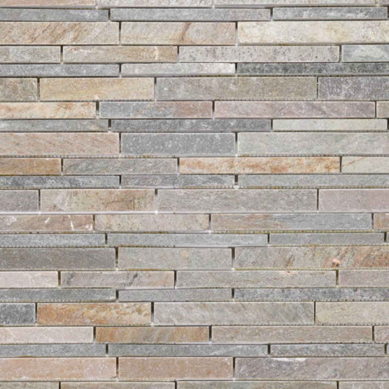 Gold Quartz Irregular Strip Pattern
