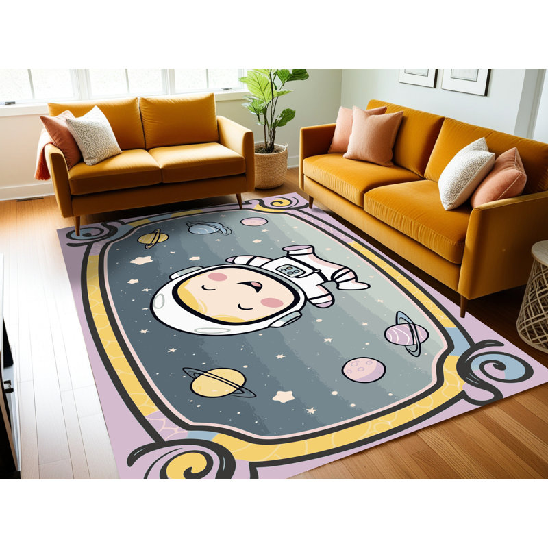 Tapis pour enfants Zoomie, Rectangulaire 7 pi x 10 pi