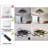 Kirac 24.8'' 6 - Blade Dimmable LED Ceiling Fan with Remote Control and APP