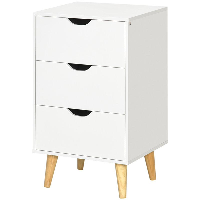 Benzion 40cm W Particle Board Bedside Table