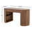 Lillian Oval Solid Wood Real Wood Veneer Writing Desk-248084032