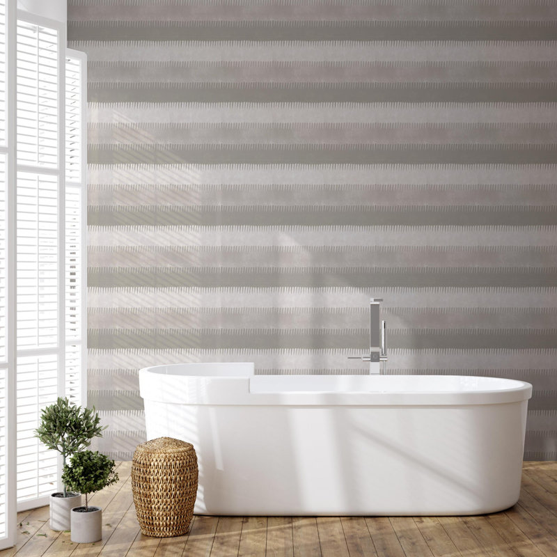 Cabana Stripe - Tans Wallpaper, Tans, Self-adhesive