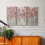 «Blush Spring», ensemble de 3 peintures sur toile tendue-1911947215