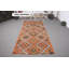 Tapis turc rétro Anatolian Oushak orange vif - parfait pour rehausser le décor du salon