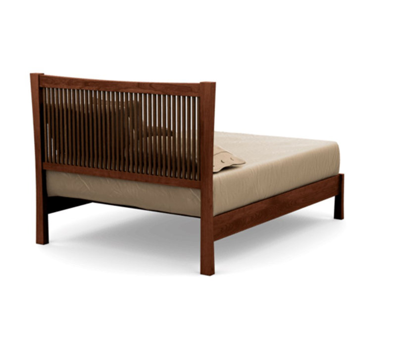 Lit de plate-forme de Berkeley, Cognac Cerise, Grand, Conventionnel
