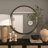 Bernulf Solid Wood Circle Wall Mirror