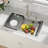 33"L x 22"W Single Bowl Drop-In Kitchen Sink Dual-Tier Ledge Workstation Stainless Steel Sink with Accessories