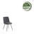 Caiddie Fabric Dining Chair with Steel Legs-1361883599