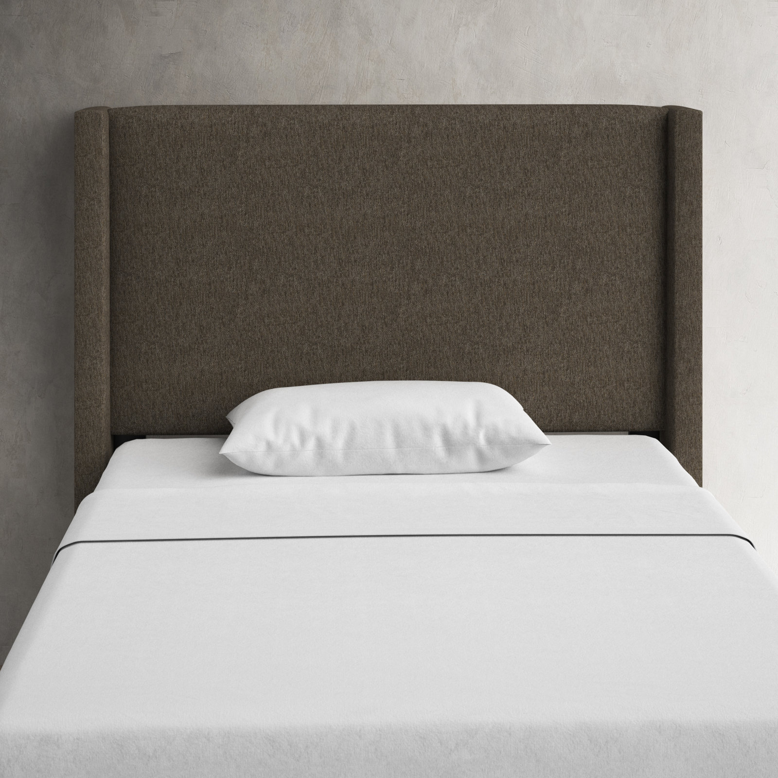 Benson Upholstered Headboard, Full, Brown
