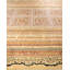 Tapis unique noué à la main Keenan - doré, 9 pi 1 po x 12 pi 3 po
