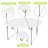 Outdoor Banquet Dining Circular 60 Inch Round Foldable Plastic Table With Carry Handle