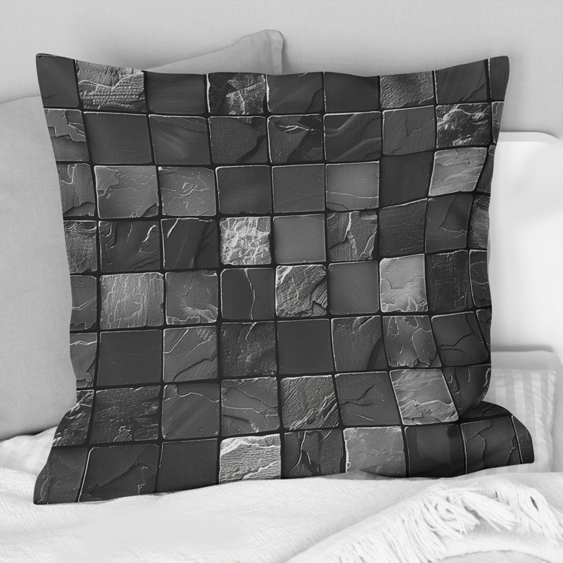 Aucun motif - coussin décoratif moderne, H 18 po x l 18 po