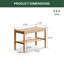 Solid Oak Assembled Shoe Bench with Shelf-863530544-1009195643