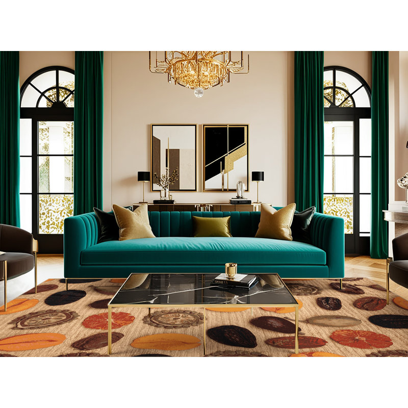 Washable Dried fruit Desserts Area Rug, Runner 2' x 4'