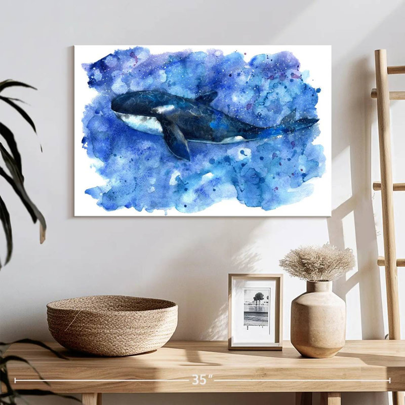 Brampt Blue Killer Whale, 16" H x 24" W