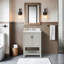 Meuble-lavabo simple 25 po avec plateau en marbre Meggs-162616364