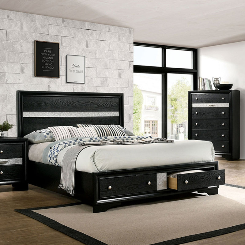 Grand lit contemporain