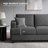 89" W 2-Piece Upholstered Linen Living Room Set-1302795523