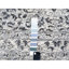 Tapis blanc en laine noué à la main 14 pi x 14 pi de style dynastie mamelouke F2B16459E6CD456D95FE3AC190B4D6B5