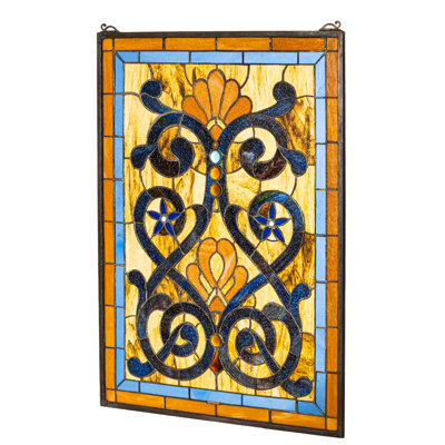 Victorian Mandolin Stained Glass Window