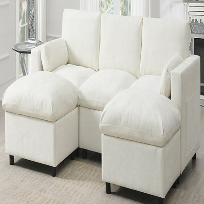 Canapé modulaire 86,5 po Chenille