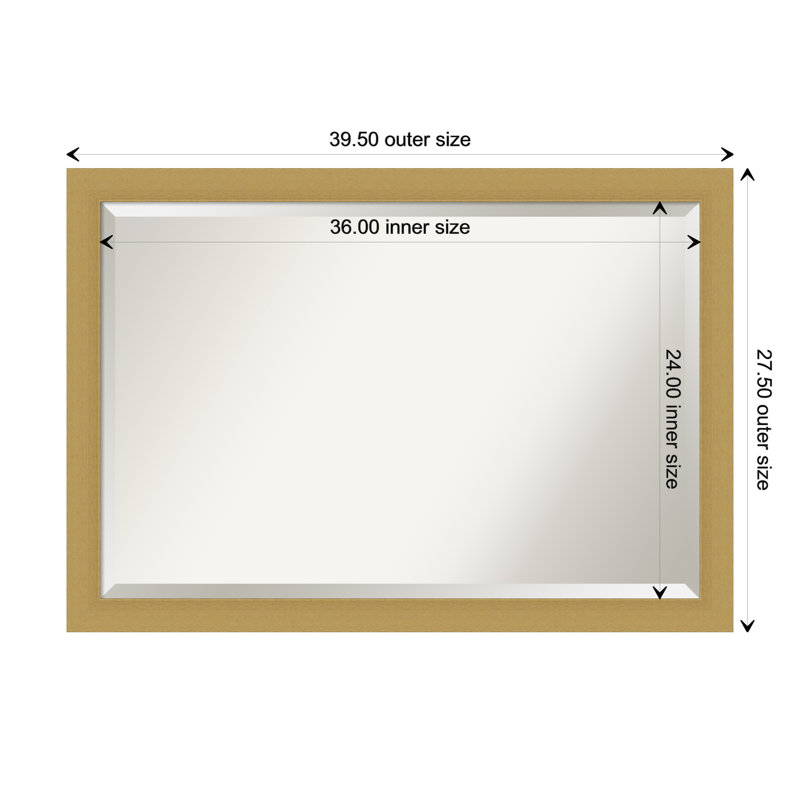 Miroir de salle de bain Keenan, 27,5 po x 39,5 po