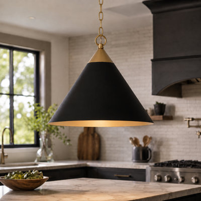 Luminaire suspendu pour îlot de cuisine 1 lumière Ulrich
