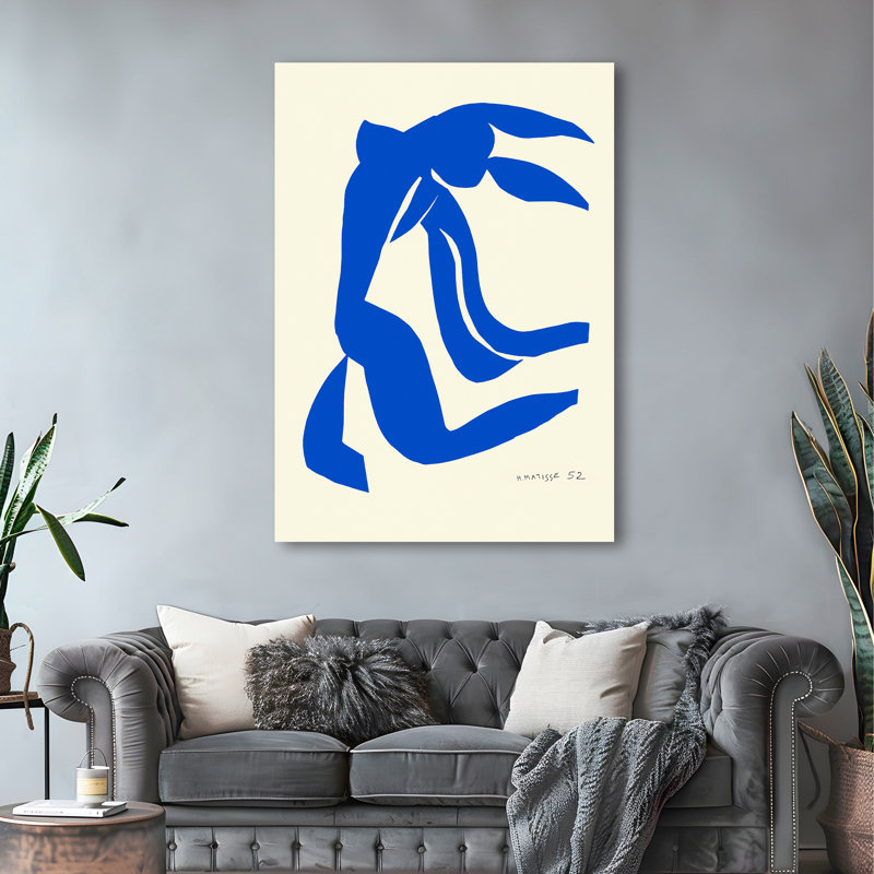 3HM7478 Blue Nude VII by Henri Matisse - Wrapped Canvas Print, 80cm H x 60cm W