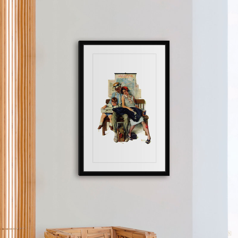 Norman Rockwell Blue Canvas Print 18" x 26"