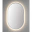 Miroir à miroir blanc mat avec cadre en métal mat et anti-buée-115192198-115192202-115192195