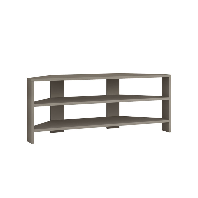 Beene TV Stand for TVs up to 49" Stylish Corner Media Unit, Light Mocha