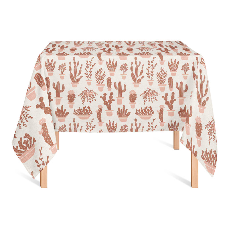 Nappe Houseplants On Linen Green 2, Rouge